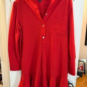 Tuckernuck Callahan Red Shirt dress M
